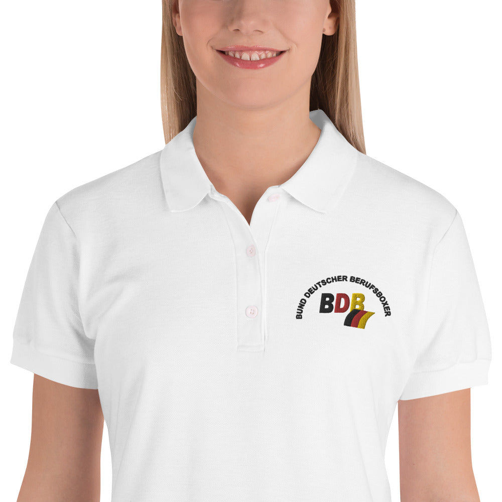 Polo-Shirt mit gesticktem BDB-Logo für Damen