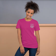Lade das Bild in den Galerie-Viewer, T-Shirt mit gesticktem BDB-Wappen für Damen