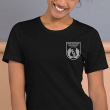 Lade das Bild in den Galerie-Viewer, T-Shirt mit gesticktem BDB-Wappen für Damen