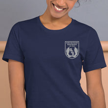 Lade das Bild in den Galerie-Viewer, T-Shirt mit gesticktem BDB-Wappen für Damen