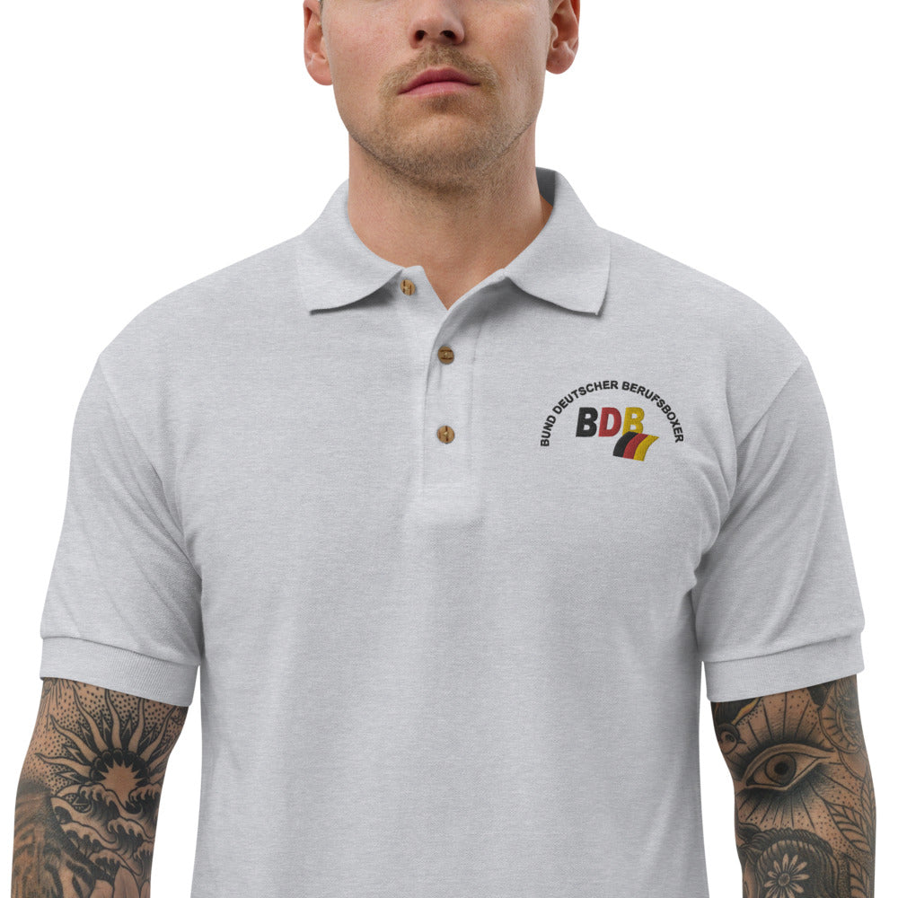 Polo-Shirt mit gesticktem BDB-Logo für Herren