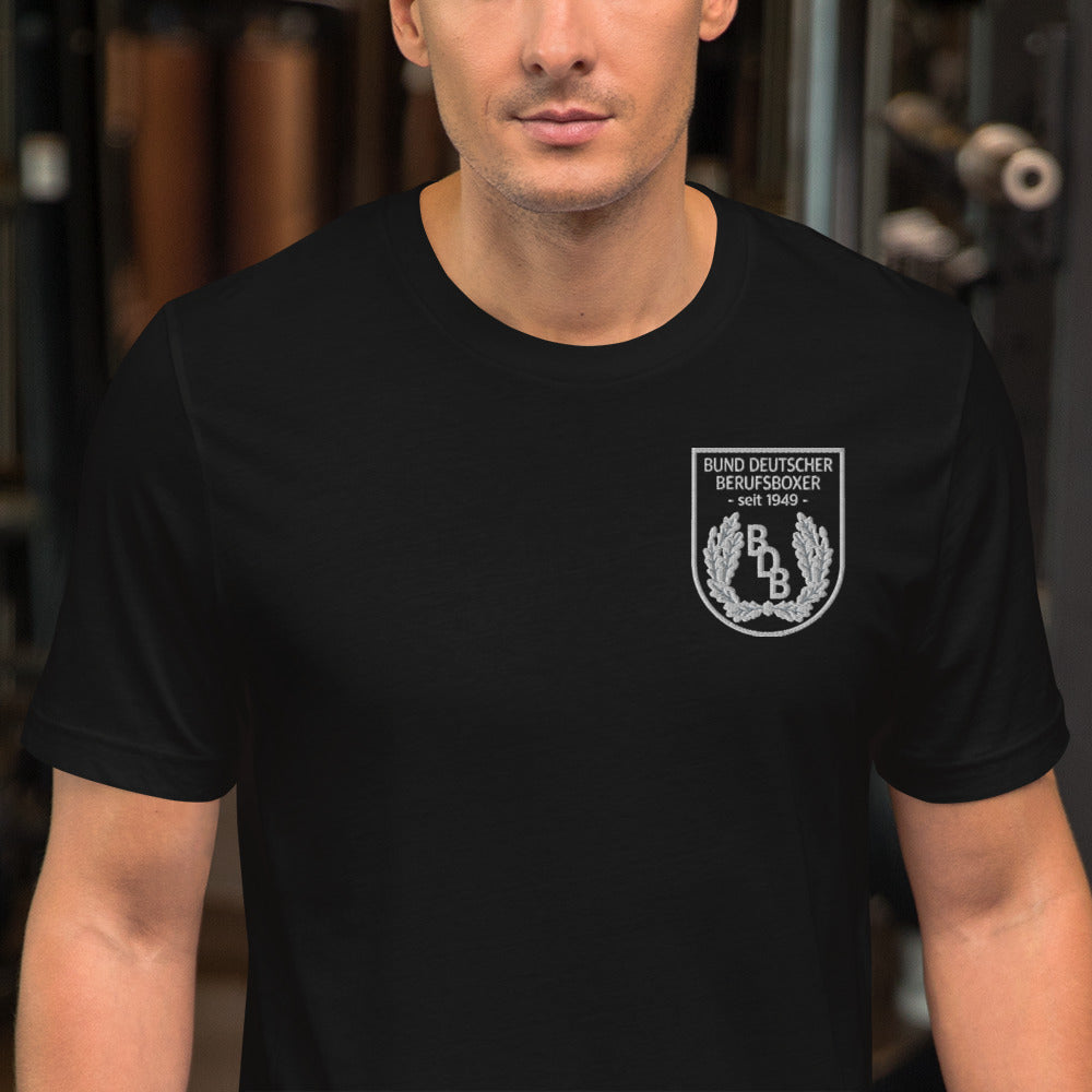 T-Shirt mit gesticktem BDB-Wappen für Herren
